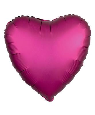 Кулька фольг. Pelican 18', СЕРЦЕ САТИН БОРДОВЕ 45 см, (ціна за упак/5шт) Кулька фольг. Pelican 18', СЕРЦЕ САТИН БОРДОВЕ 45 см, (ціна за упак/5шт)