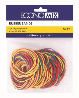 Резинки для денег Economix 41506, 100 г, ассорти Резинки для денег Economix 41506, 100 г, ассорти