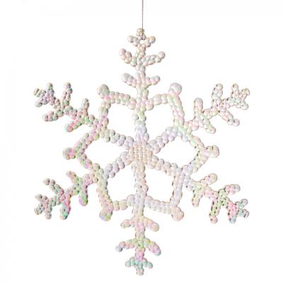 Сніжинка декоративна Novogod'ko, 25 см, пластик, перламутр