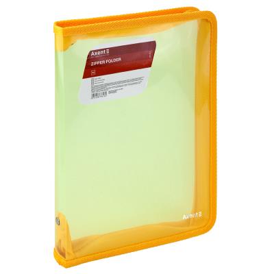 Папка об'ємна на блискавці B5, прозора жовта (1/48/192) Папка об'ємна на блискавці B5, прозора жовта (1/48/192)