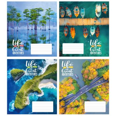 Зошит учнівський повноколірний 24 арк., клітинка. "Природа"