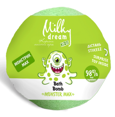 Milky Dream Бомба д/ванн kids "Монстрик Max", 100 г