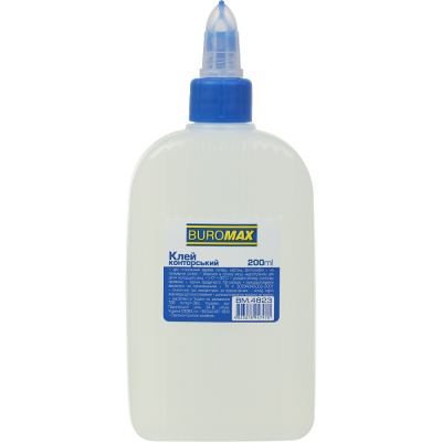 Клей канцелярский 200мл, колпачок-дозатор, JOBMAX, ВМ.4823 (1/65) Клей канцелярский 200мл, колпачок-дозатор, JOBMAX, ВМ.4823 (1/65)