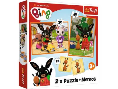 Пазли - (2в1 + Мемо) - "Розваги з друзями" / Друзі з дитинства/Trefl