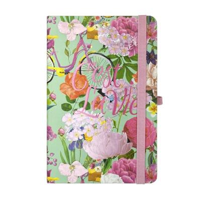 Книжка записна TROPICAL, на гумці, 136х207мм, 96 арк., кліт., офсет крем., тв.лам.обкл., бірюзова Книжка записна TROPICAL, на гумці, 136х207мм, 96 арк., кліт., офсет крем., тв.лам.обкл., бірюзова