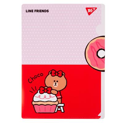 Папка-куток YES A4 з клапаном "Line Friends. Choco Папка-куток YES A4 з клапаном "Line Friends. Choco