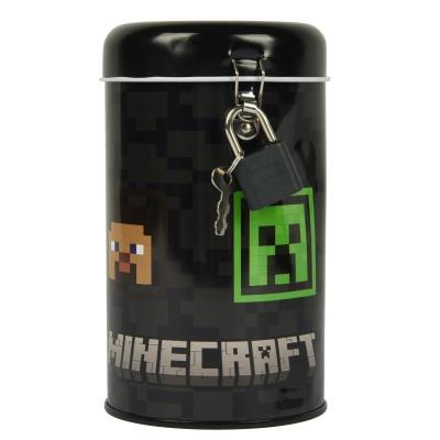Скарбничка кругла Yes "Minecraft Heroes" метал., 13*7,6 см