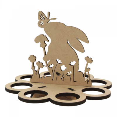 Підставка для яєць „Зайчик“ 3, МДФ, 20х20х15см, ROSA TALENT Підставка для яєць „Зайчик“ 3, МДФ, 20х20х15см, ROSA TALENT