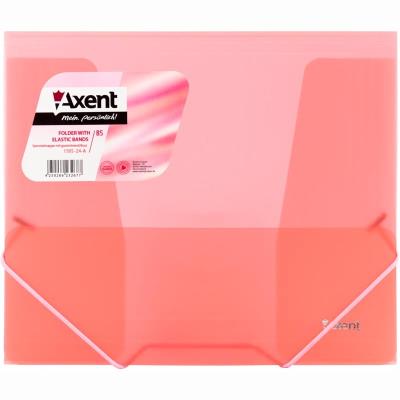 Папка на гумках, В5, прозора, червона (1/60/360) Папка на гумках, В5, прозора, червона (1/60/360)