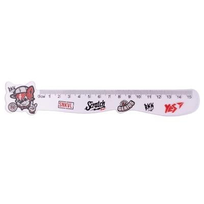 Лінійка 15см YES фігурна "Dog", пластик Лінійка 15см YES фігурна "Dog", пластик