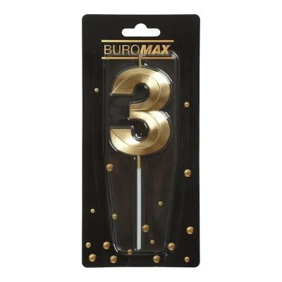 Свічка у формі цифри 3, 7.0 х 4.9 х 1.1 см