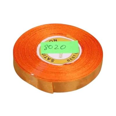 Стрічка атласна 12мм*25ярд. №8020 Помаранчева