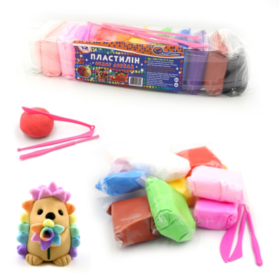 34SL7729-12 Пластилін супер легкий Josef Otten, 12кол. * 9грам , OPP