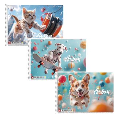 Альбом для малювання, спiраль, 20арк., 120г/м2, Школярик Альбом для малювання, спiраль, 20арк., 120г/м2, Школярик