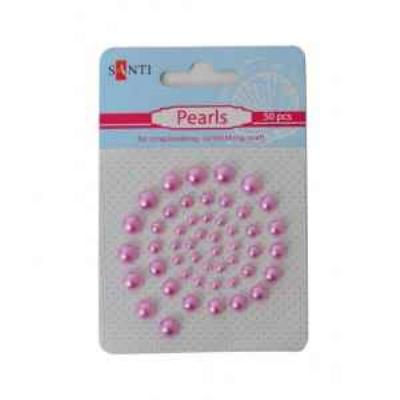 Перлини SANTI самоклеючі рожева перлина, 50 шт(1/50)