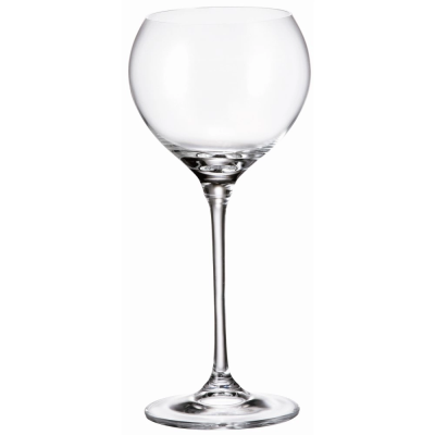 Посуд скляний «Crystal Bohemia» Carduelis - набір келихів для вина 340мл (по 6шт)