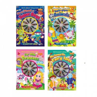 Набір для малювання з восковими олівцями Мікс