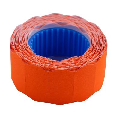 Цінник 22*12мм (500шт, 6м), фігурний, зовнішня намотка, помаранчевий Цінник 22*12мм (500шт, 6м), фігурний, зовнішня намотка, помаранчевий