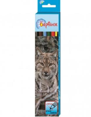 Олівці кольорові Умка 01152490 Фауна, 6 кол. (24/480)