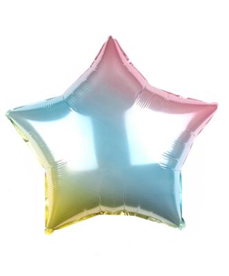 Кулька фольг. Pelican 18' ЗІРКА ГРАДІЕНТ НІЖНА ВЕСЕЛКА 45 см, (ціна за упак/5шт) Кулька фольг. Pelican 18' ЗІРКА ГРАДІЕНТ НІЖНА ВЕСЕЛКА 45 см, (ціна за упак/5шт)