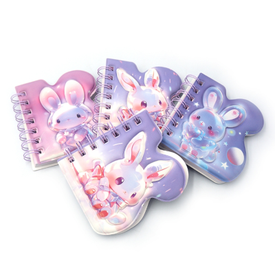 5828-8# Блокнот об`ємний "Кролик" 9,2*10,5см, P80, 80G, mix4