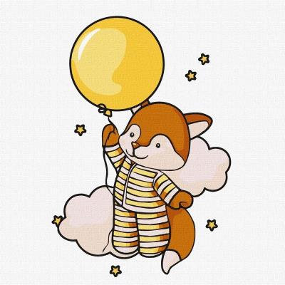 Набір для розпису по номерах для дітей "Досліджуючи небо" 25х25см