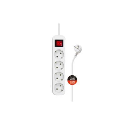 Мережевий фільтр ColorWay 4 розетки/2M White