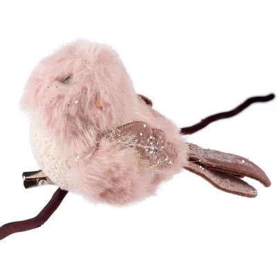 Пташка Yes! Fun пухнаста рожева, 13*7 см