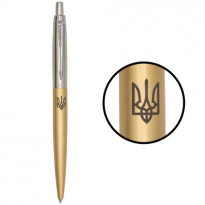 Ручка Паркер Jotter XL Ukraine Matt Gold CT кул. Тризуб