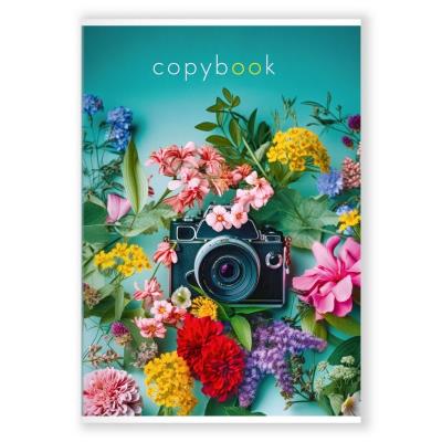 Зошит загальний А4, 96 арк., кліт., скоба "Квіти 2"