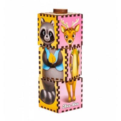 Игрушка Вращающиеся кубики "Звери" Игрушка Вращающиеся кубики "Звери"