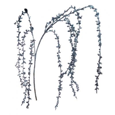 Гілка декоративна Yes! Fun "Верба" 100см, темно-синя, гліттер