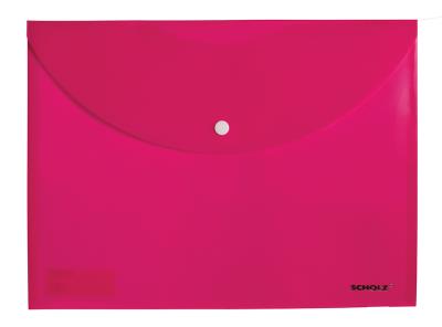 Папка з кнопкою, непрозор., А4, РР 180мкн CHARMING, малинова., 5127, SOZ (1/20/120)