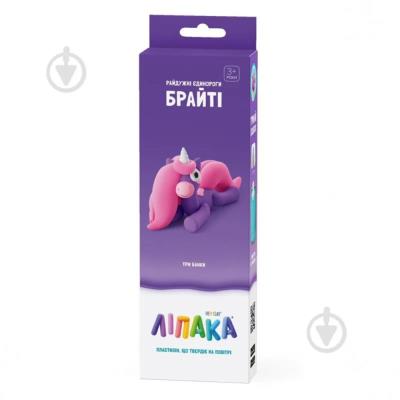 Набір пластиліну, що самостійно твердіє, ЛІПАКА - РАЙДУЖНІ ЄДИНОРОГИ: БРАЙТІ