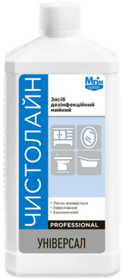 Засіб дезінфекційний мийний "Чистолайн-Універсал" (1000 мл) Засіб дезінфекційний мийний "Чистолайн-Універсал" (1000 мл)