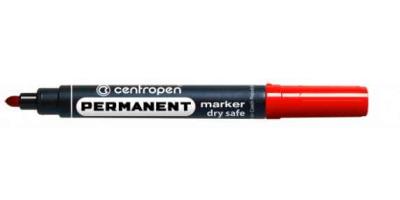 Маркер перманентний Centropen, 8510, 2.5 мм, червоний (1/10/200/1000)