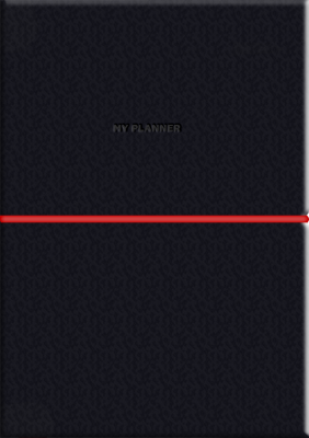 Планер недатований A5 208 ст., PU, м'яка палітурка, кремовий блок, 80г/м2