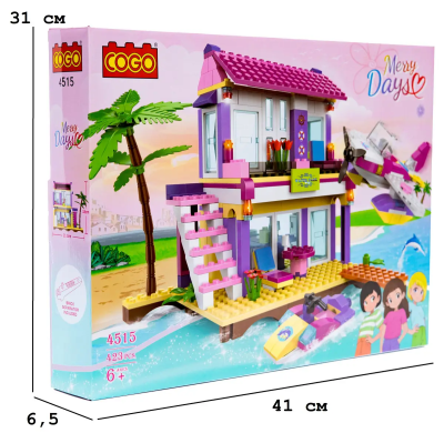 Конструктор "Дівчатка" (423 елм.) Рятувальники / COGO