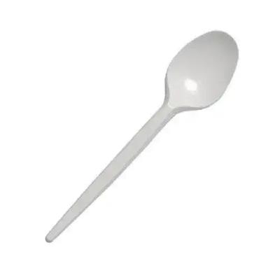 Ложки кавові 13 см 100шт білі У Ложки кавові 13 см 100шт білі У