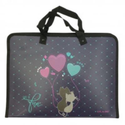 Папка з ручками " Life is fun", PP, 600 мкм, 350*255*45 мм,5632-23C,CLASS Папка з ручками " Life is fun", PP, 600 мкм, 350*255*45 мм,5632-23C,CLASS