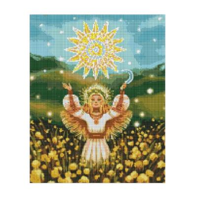 Набір з алмазною мозаїкою "Сонячна дівчина" 40х50см