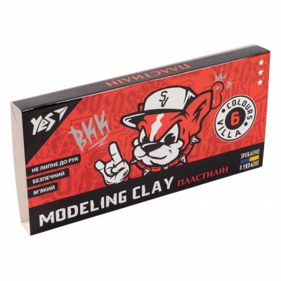 Пластилін YES, 6 кольорів, 120 г "Scratch Dog" 540604 (1/60) Пластилін YES, 6 кольорів, 120 г "Scratch Dog" 540604 (1/60)