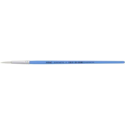 Пензель для декору круглий № 6, синтетичний ворс, коротка ручка Пензель для декору круглий № 6, синтетичний ворс, коротка ручка