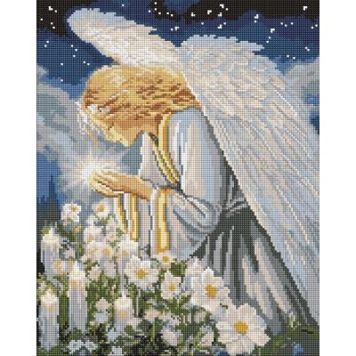 Набір з алмазною мозаїкою "Молитва янгола" 40х50см Набір з алмазною мозаїкою "Молитва янгола" 40х50см