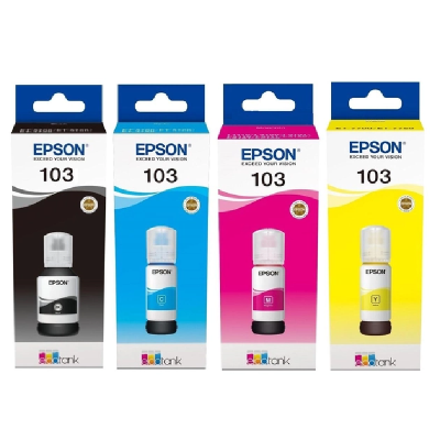 Контейнер з чорнилами Epson для L3100/3110/3150 №103 4шт*65мл B/C/M/Y (С13T00S64А)