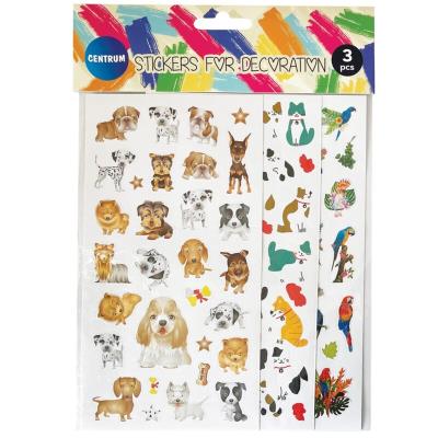 Наклейки Centrum 89729 (3шт.) 19х10см папір., асорті