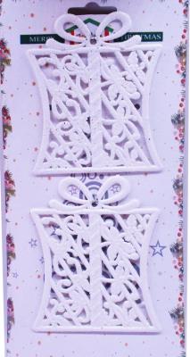 Іграшка на ялинку пл. "Подарунок блискучий-2шт",11