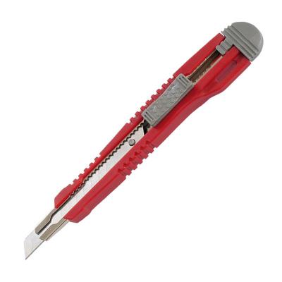 Нож канцелярский, металлические направляющие, 9 мм, авто-фиксатор, 6601-A, (1/10/240)