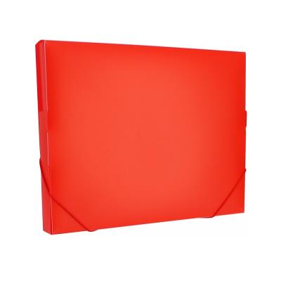 Папка-бокс пластикова А4 на гумках, 30 мм, червона