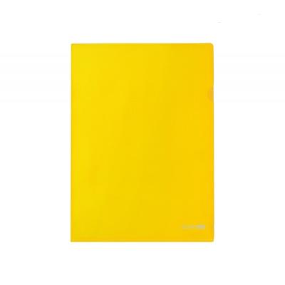 Папка-уголок А4 плотная желтая, Е31153S-05
